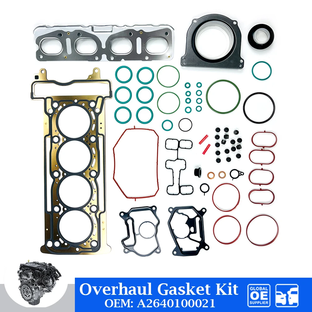 

Engine Overhaul Gasket Kit For Mercedes Benz M264 920 2.0T C200 C300 E200 E300 GLC 200 300 Auto Car Accessories OEM A2640100021