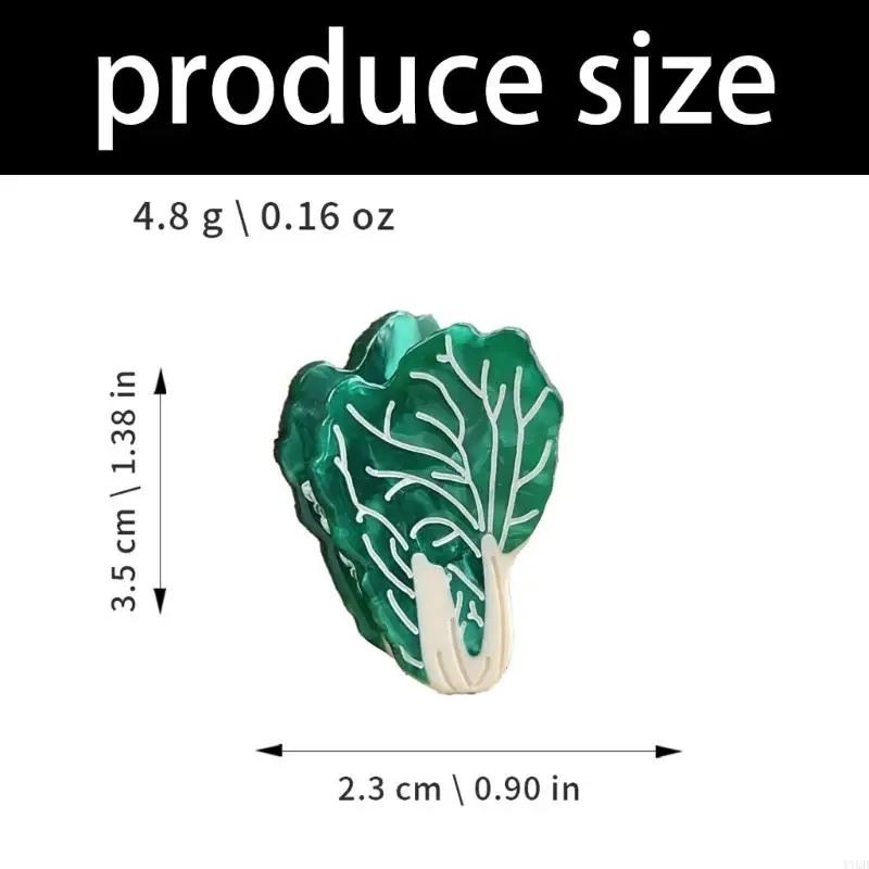 Thiết kế rau củ vui nhộn mini tóc Claw clip tóc acetate kẹp tóc trang trí tóc Barrettes thoải mái mặc cho phụ nữ