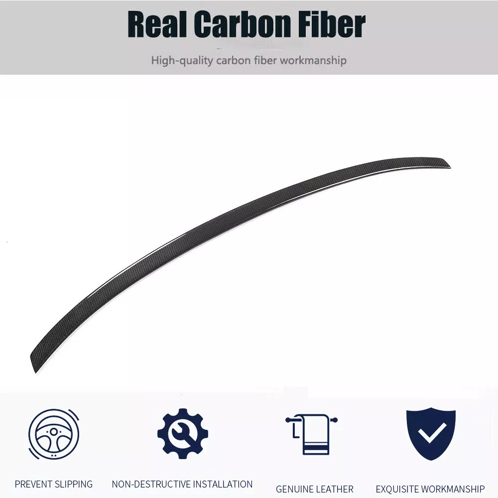 

High Quality A6 S6 Car Carbon Fiber Rear Trunk Spoiler Wing For Audi A6 C8 S6 Sline Sedan 2019 2020 2021 2022 2023 2024