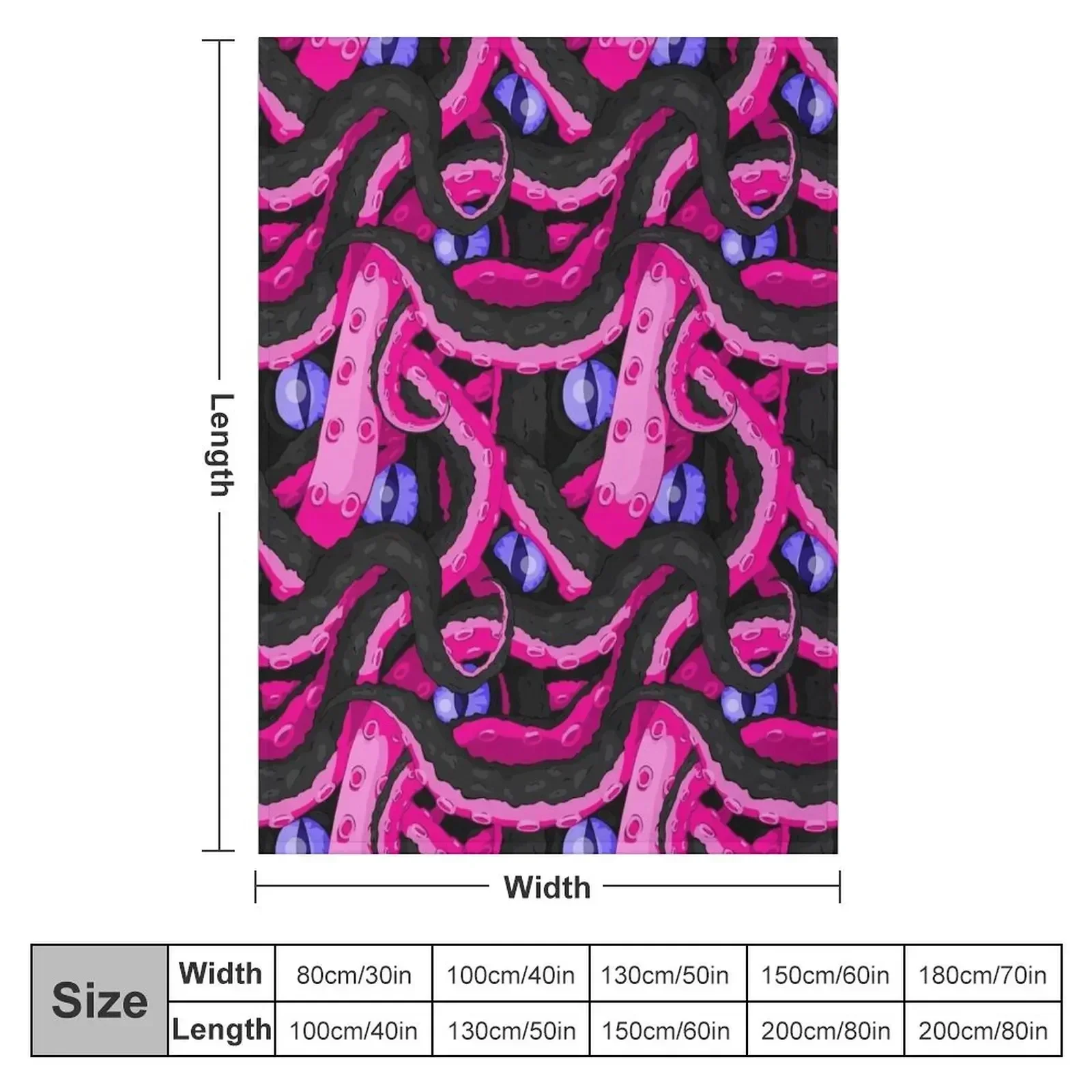 Succubus Tentacles Throw Blanket Thins Single warm for winter Cute Plaid Blankets