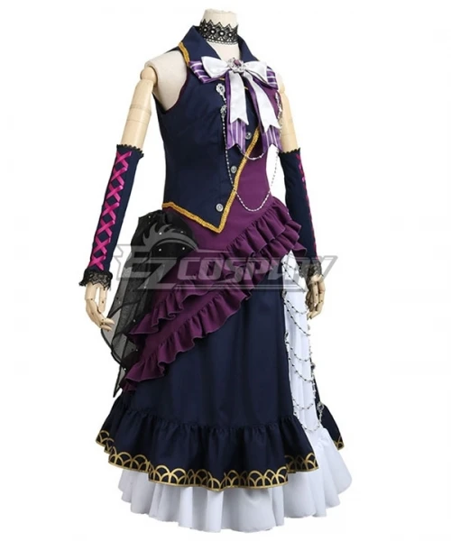 BanG Dream! Roselia Shirokane Rinko BLACK SHOUT Dress Suit Halloween Party Women Skirt Set Christmas Cosplay Costume E001