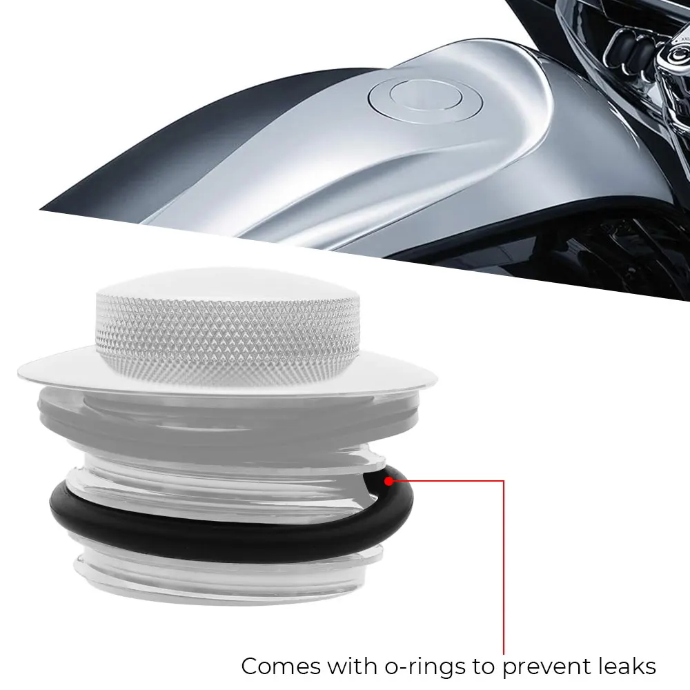 For Harley Big Twin & Sportster XL 1996-later Motorcycle Pop-Up Gas Fuel Cap Screw-in Flush-Mount Fuel Cap Accessories