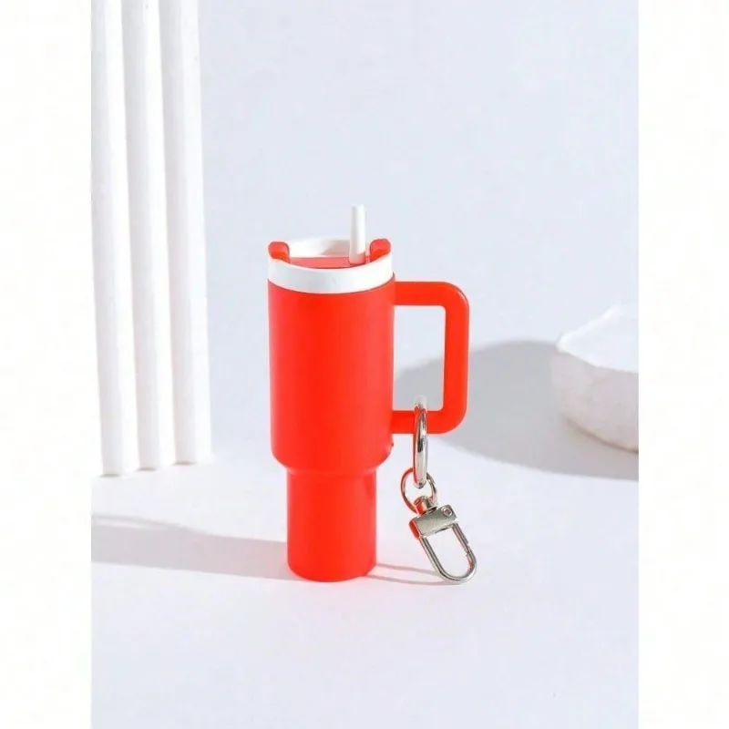 

1pc of a Stylish And Adorable Bohemian PP Stainless Steel Cup Accessory a Small Water Bottle a Keychain Holder for Lipstick Bags And Keys