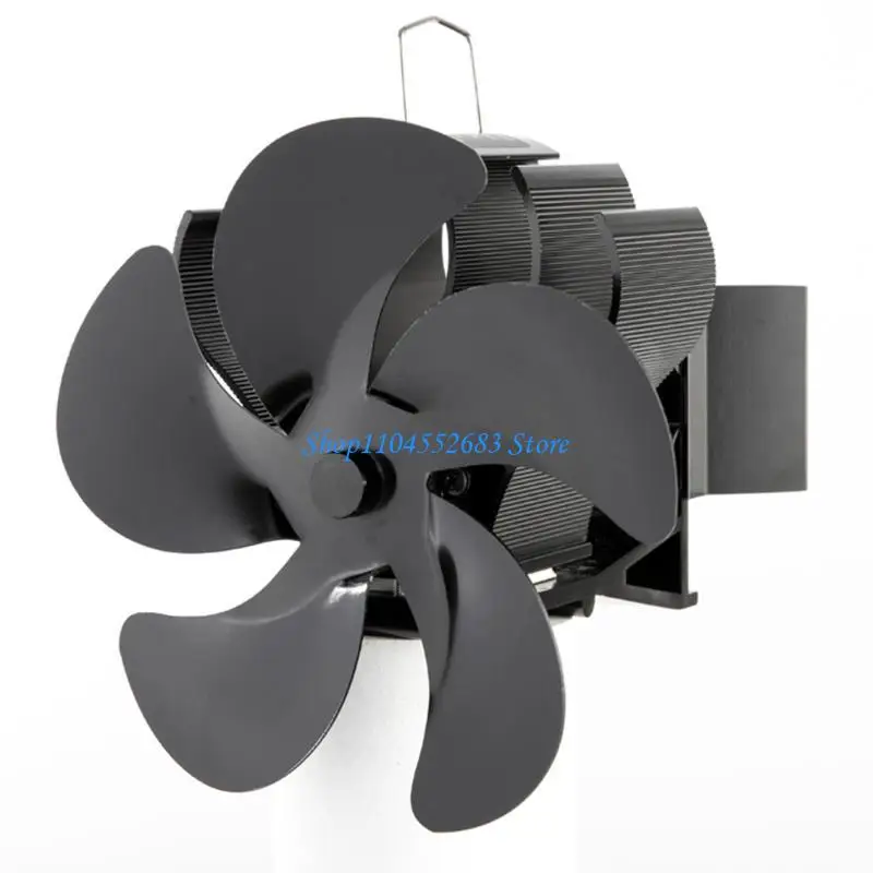 Y6GD موقد يعمل بالطاقة الحرارية بمروحة للاستشعار التلقائي لسجل الخشب مع مقياس الحرارة #4