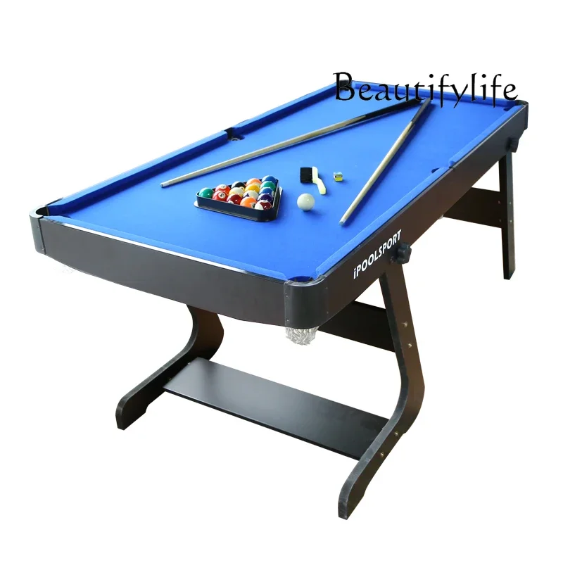 

I складной бильярдный стол, деревянный бытовой большой стандартный американский бассейн для родителей и детей для взрослых