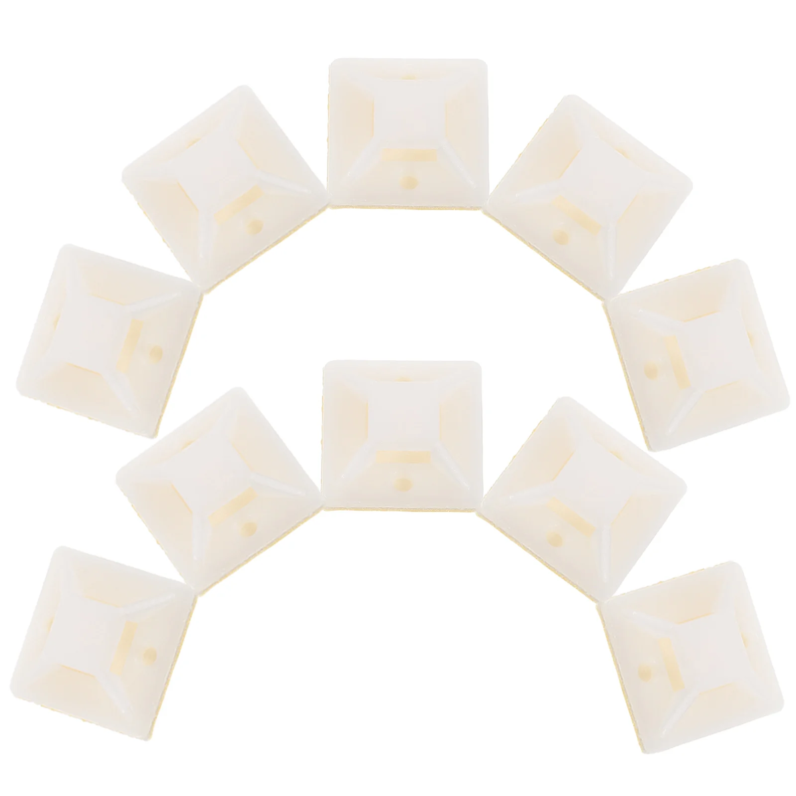 

500pcs Cable Tie Base Zip Mounts Adhesive Holder Self Adhesive Backed ABS Durable Wire ganizer Mounting Bracket