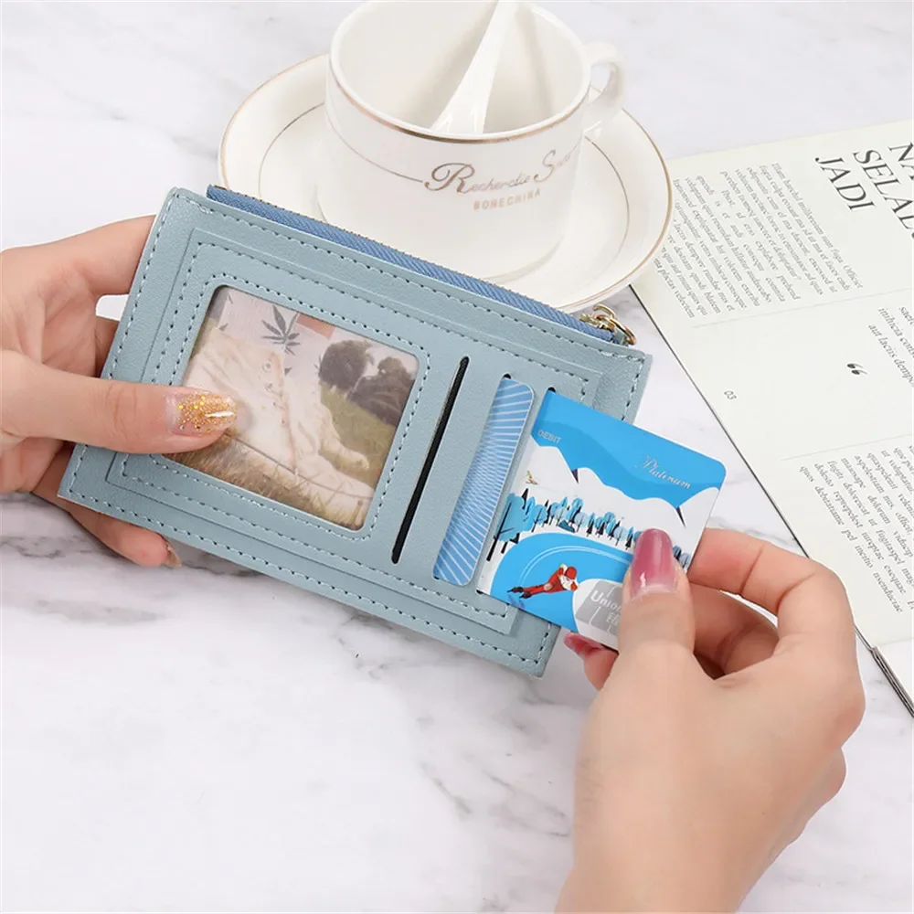 2024 New Fashion Cow Pu Leather Cartoon Anime Multi-card Slot Short Women Coin Purses Women Wallet For Outdoor Female Girl Gift