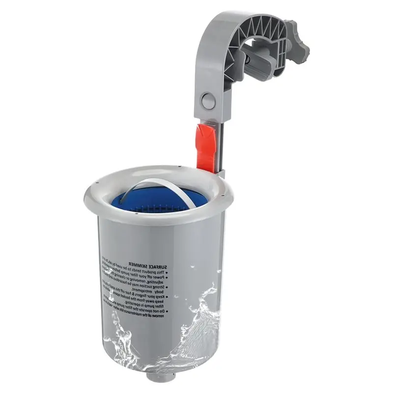 PZHI Above Ground Pool Skimmer with Hose Basket Net Adjustable Floating Pool Cleaning Accessories