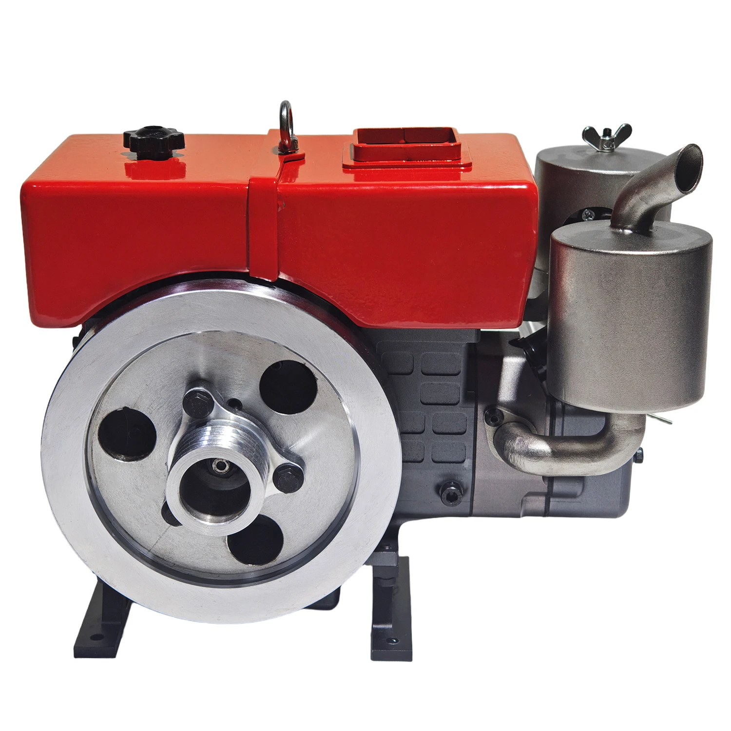 Miniature Retro Metal Single Cylinder Engine Model Simulated Tractor Internal Combustion Engine Toy Startable Engine Model