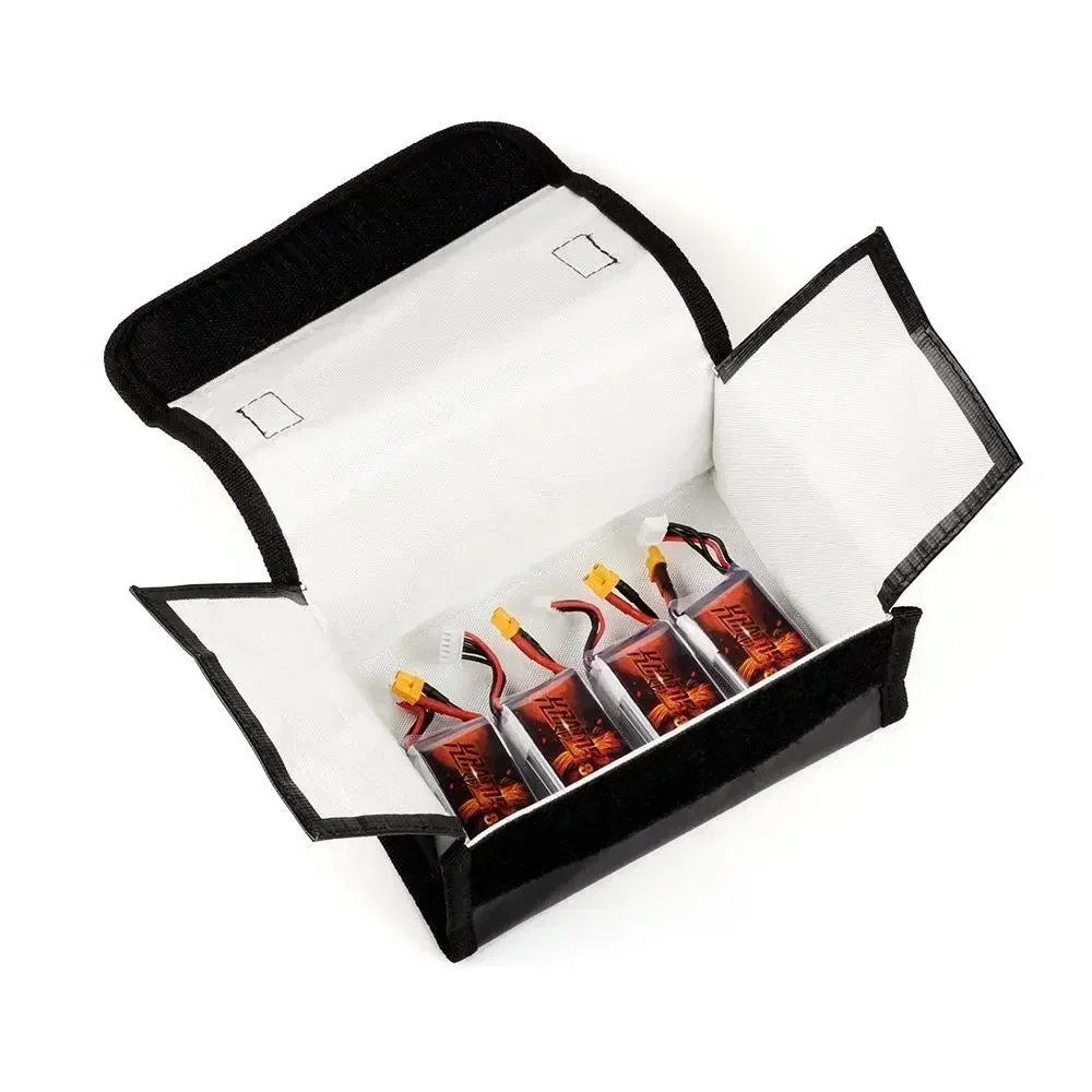 HGLRC KRATOS Fireproof Explosion-Proof Lipo Safe Bag 80x120x180mm for TATTU Gens Ace LiPo Battery FPV Racing