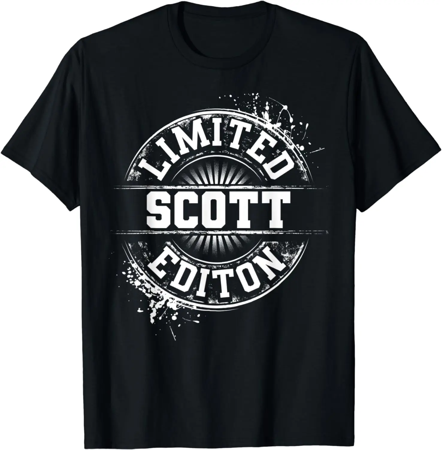 SCOTT Limited Edition Funny Personalized Name Joke Gift T-Shirt