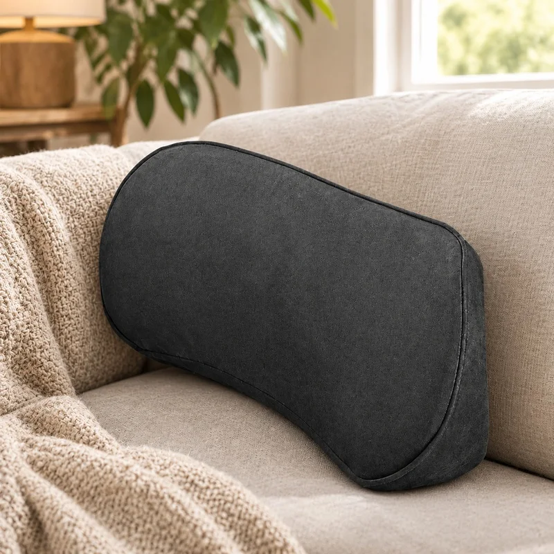 Comfortable Memory Foam Lumbar Support Cushion for Car Seats, Ergonomic Design to Relieve Lower Back Strain While Driving
