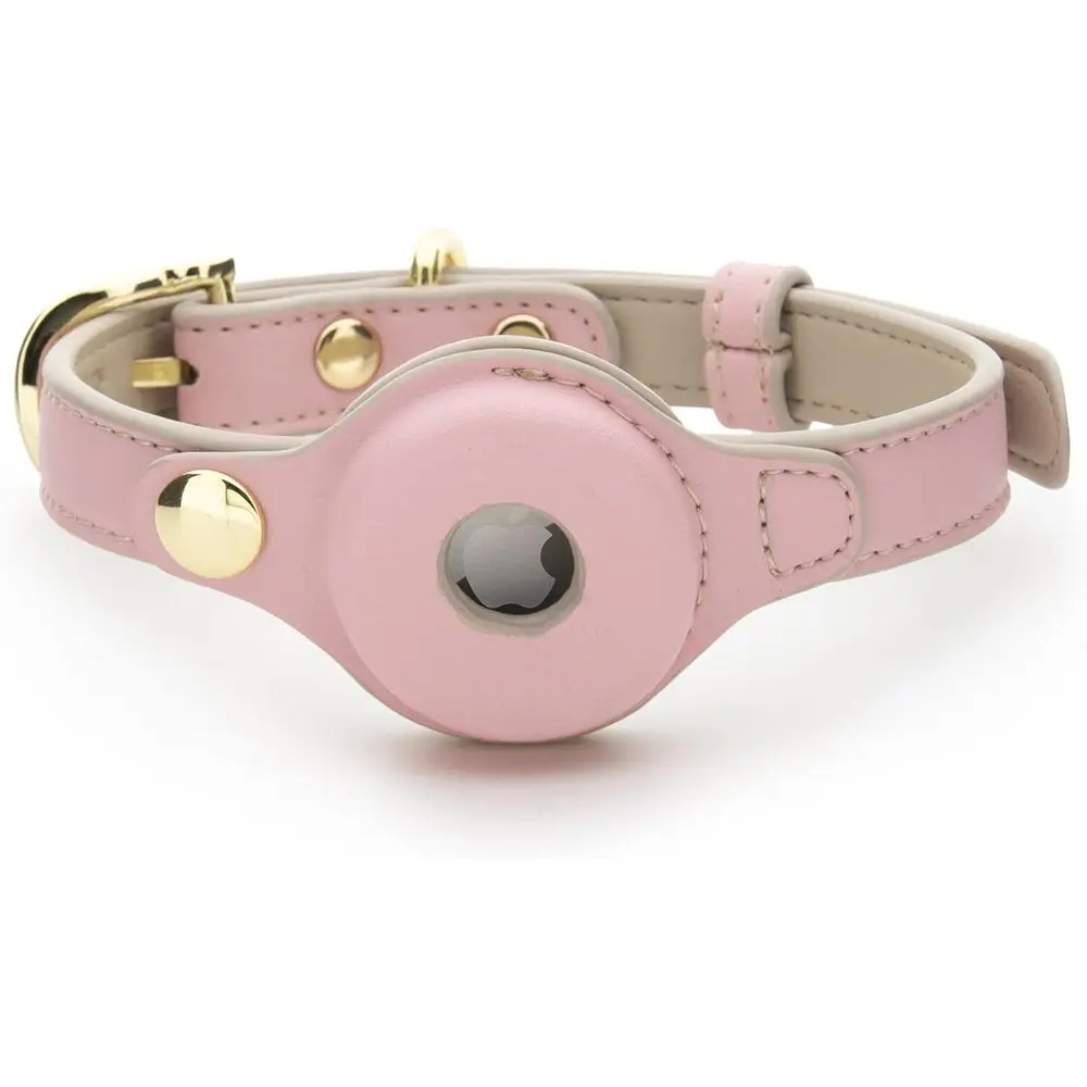 

Cuino Dog Collars, Harnes & Leashes Made rom Vegan Leather with Dog Device Holder Adjustable Dog Collar (Extra Small (k: 9x12),