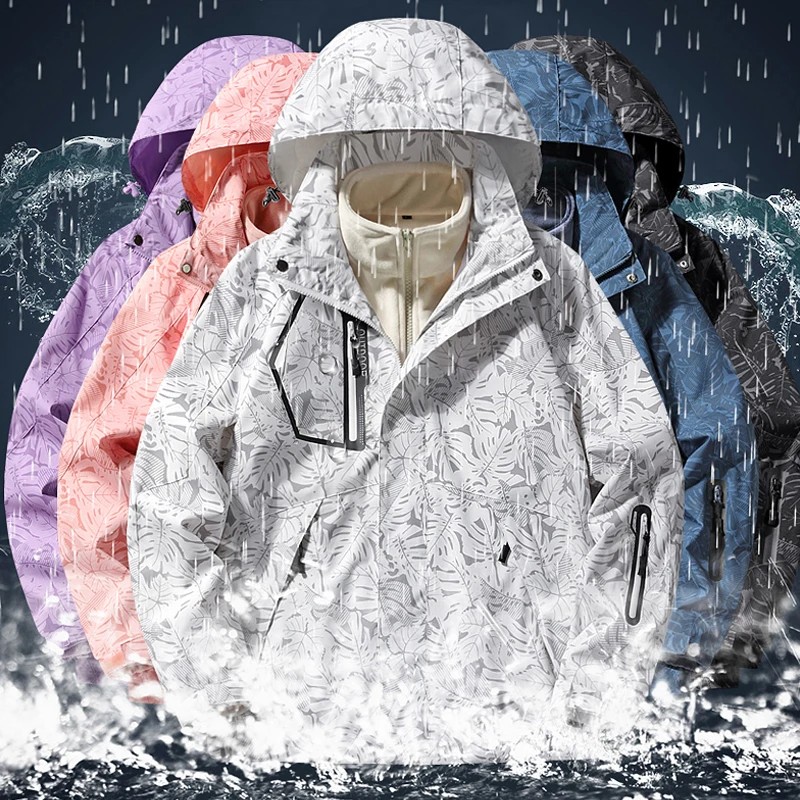 Chaqueta de esquí de snowboard personalizada para hombre, cortavientos con capucha, chaqueta impermeable para exteriores, ropa de Montañismo de viaje, Invierno