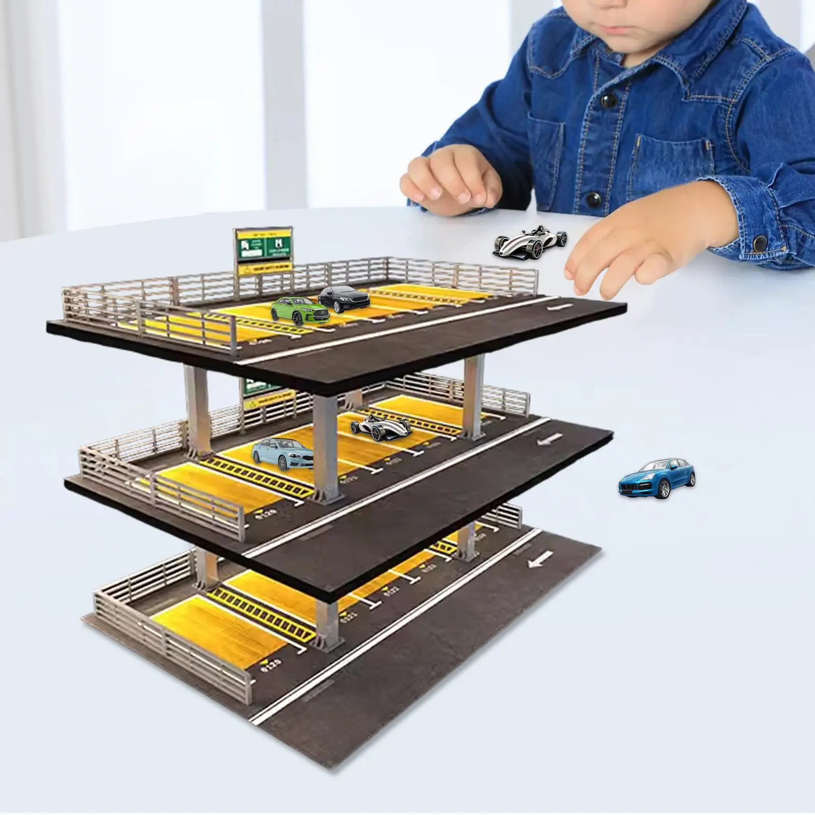 حافظة عرض سيارة دييكاست 1/64 حماية لسيارات الألعاب نموذج جامعي هدايا يابانية 3 طبقات