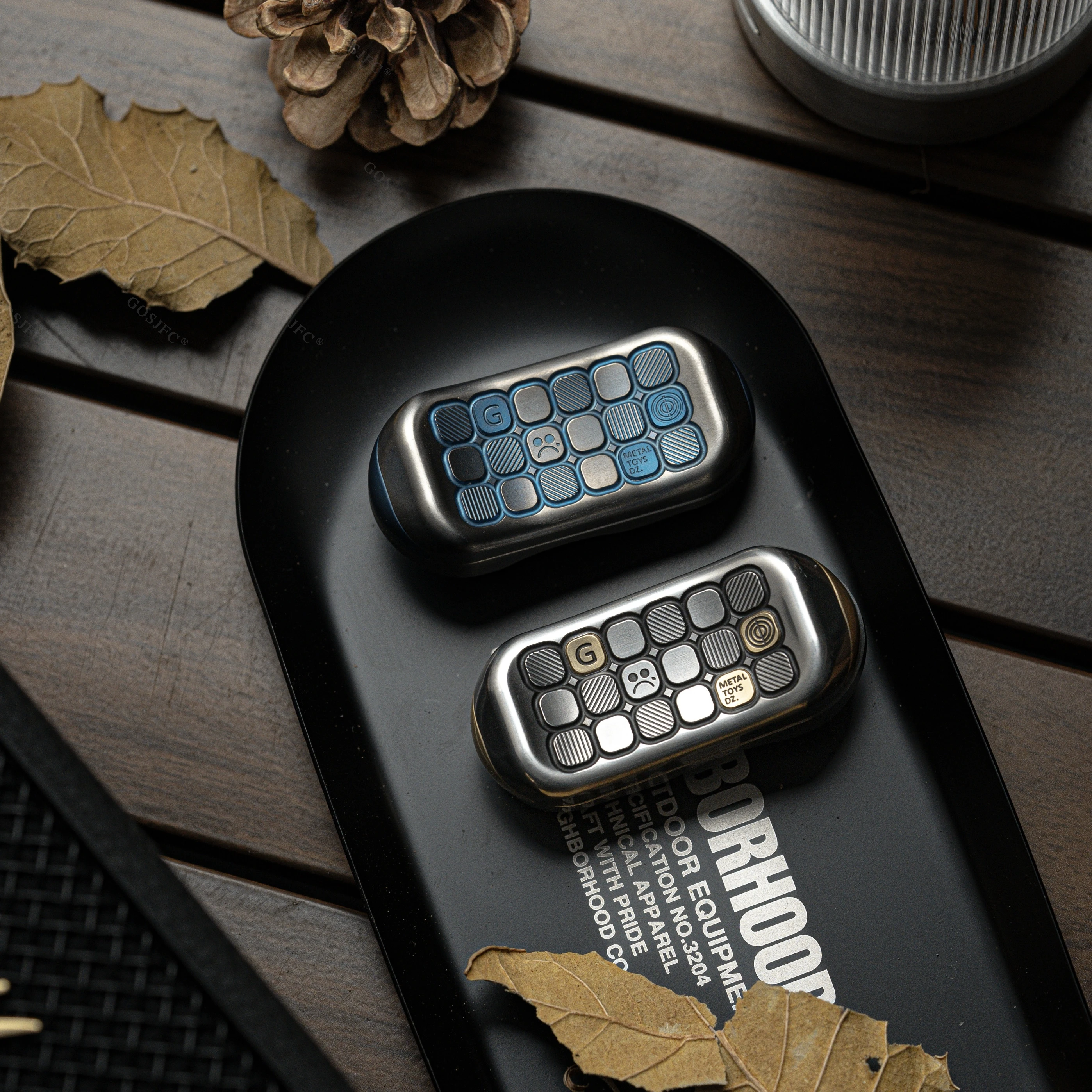 Dz TOPG Estrutura mecânica empurrador de cartão modular EDC ponta do dedo giroscópio metal alívio do estresse brinquedos da moda