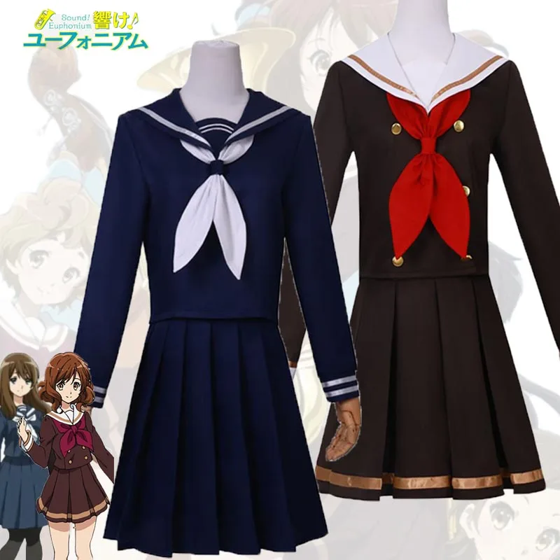 

Amine Oumae Kumiko Kuroe Mayu Cosplay Costume Sound Euphonium JK Skirt School Uniform Outfits Halloween Carnival Party Suit Girl