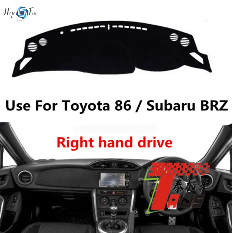 

Taijs Right Hand Drive Anti-Lighting Car Dash board Cover DashMat for Toyota 86 Subaru BRZ 2014 2015 2016 2017 2018 2019