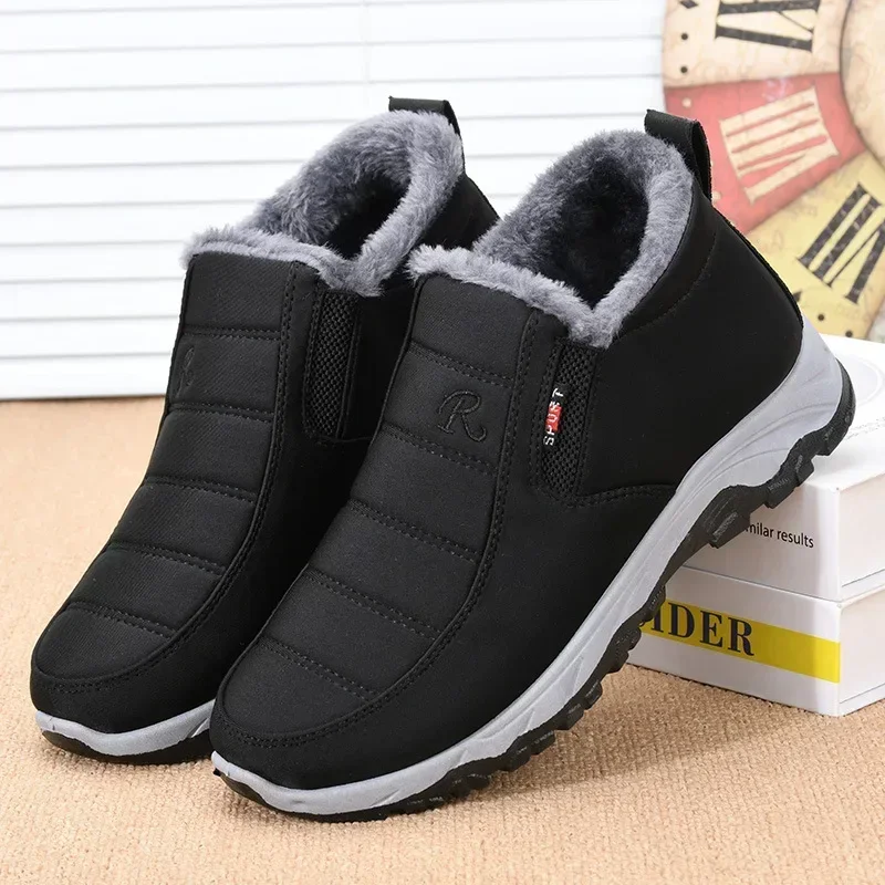 Winter Men\'s Cotton Shoes Couples Short Boots Snow Boots Thickened Warm Sneakers timberland boots for men mens snow boots