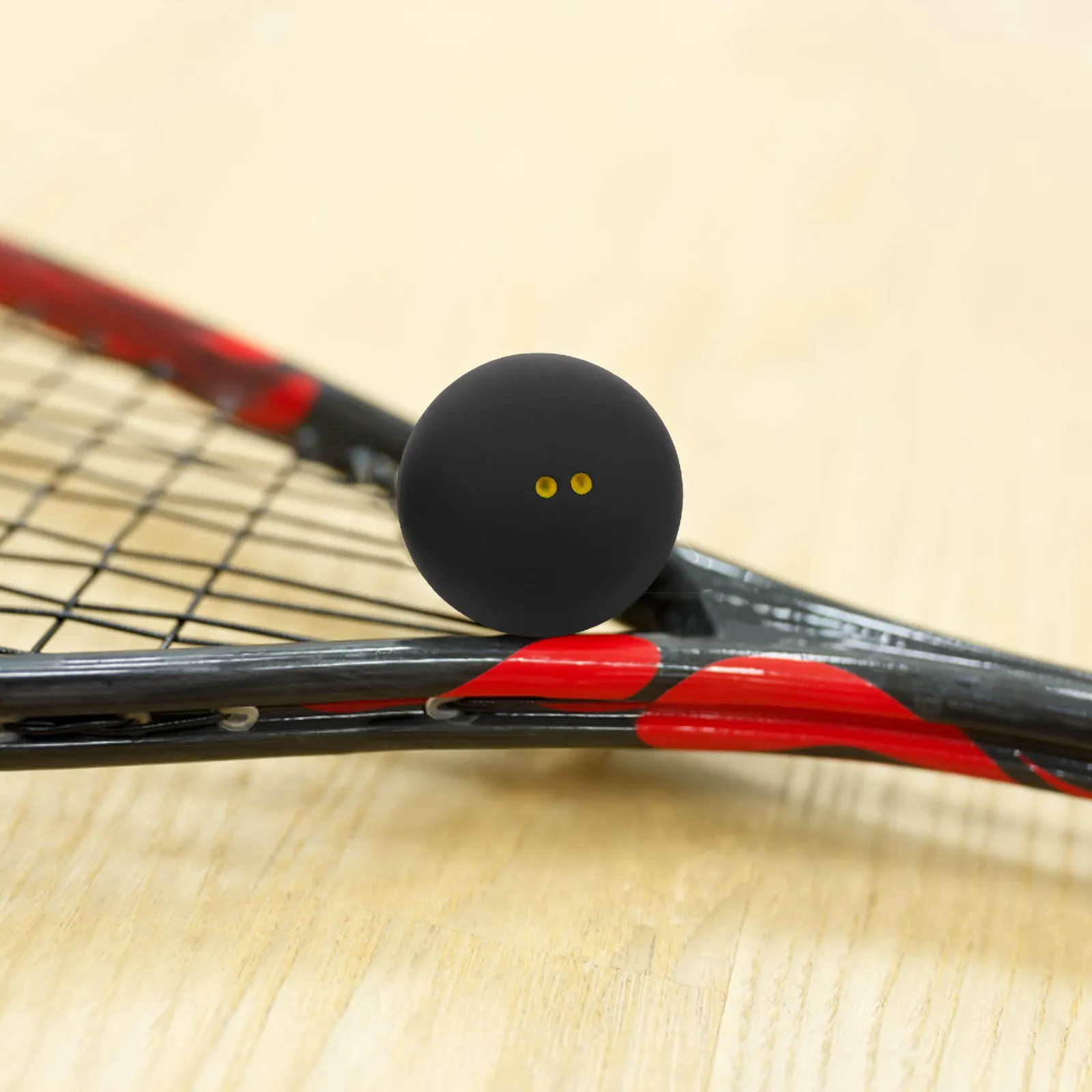 

3Pcs Squash Balls High Elastic Rubber Double Yellow Dot 38-40Mm Slow Speed Training Competition Sports Equipment