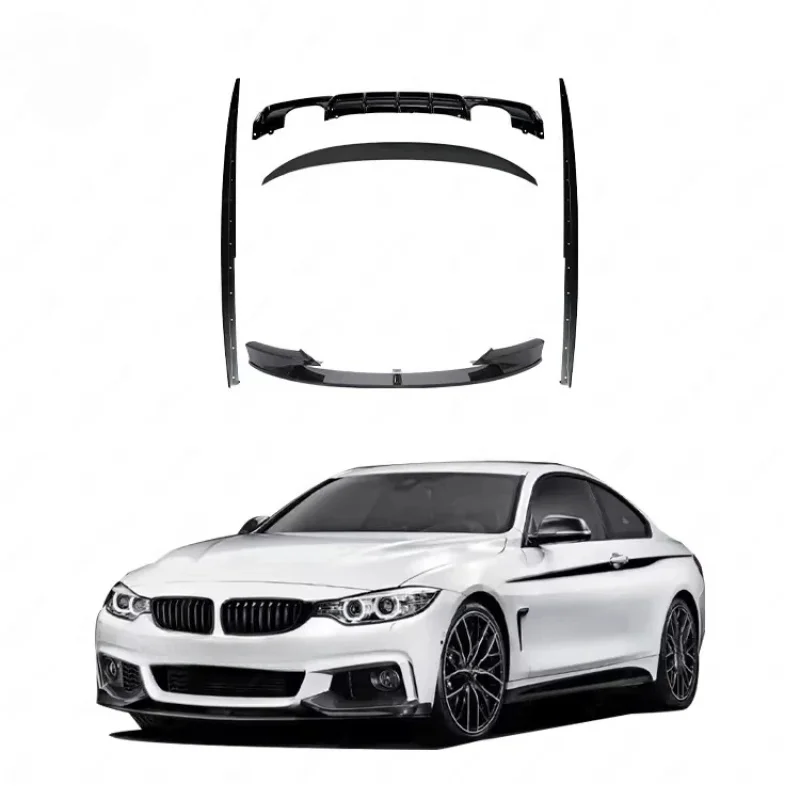 

Gloss Black MP Style Front Lip Rear Diffuser Side Skirts Spoiler Body Kit 3 Series F30 Upgrade MP
