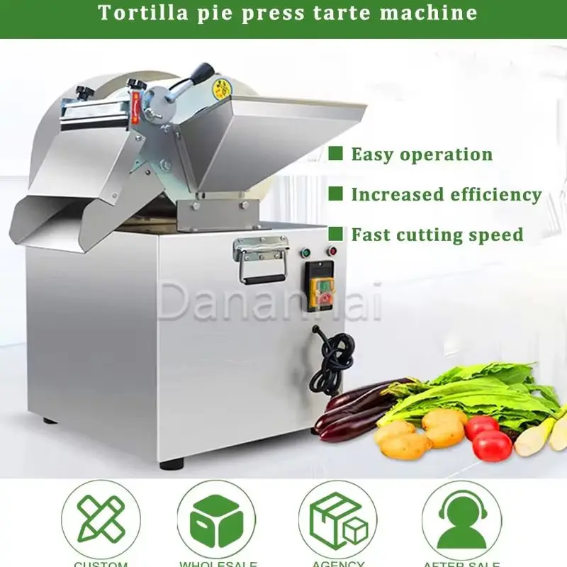 Dananhai Vegetable Slicer Machine, Automatic Potato Cutter 300-500KG/H Stainless Steel Commercial Processor