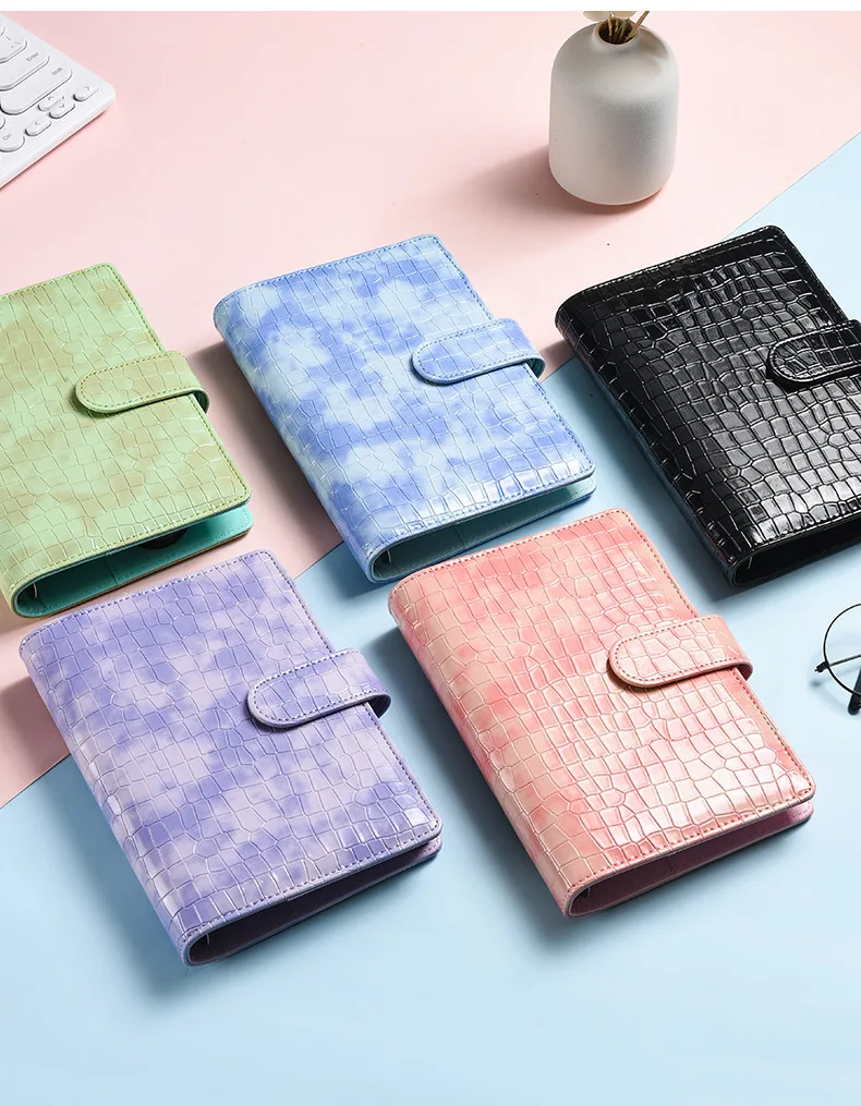 A6 Crocodile Macaron Money Budget Planner Binder Zipper Envelopes Cash Envelopes For Budgeting Money Organizer For Budget Binder