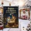 Religious Religious Scene Quote Christmas Garden Flag 12x18 Inch llz