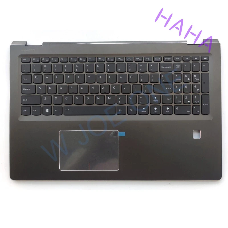 H++NEW For Lenovo Flex4 -15 1570 Yoga 510-15 Palmrest Upper Keyboard With Fingerprint