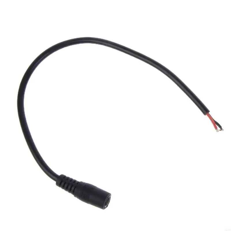 462E 1 Pair 12V 10A Power Pigtail Barrel Plug Connector Cable, 2.1mm x 5.5mm Male Female Pigtail Connectors