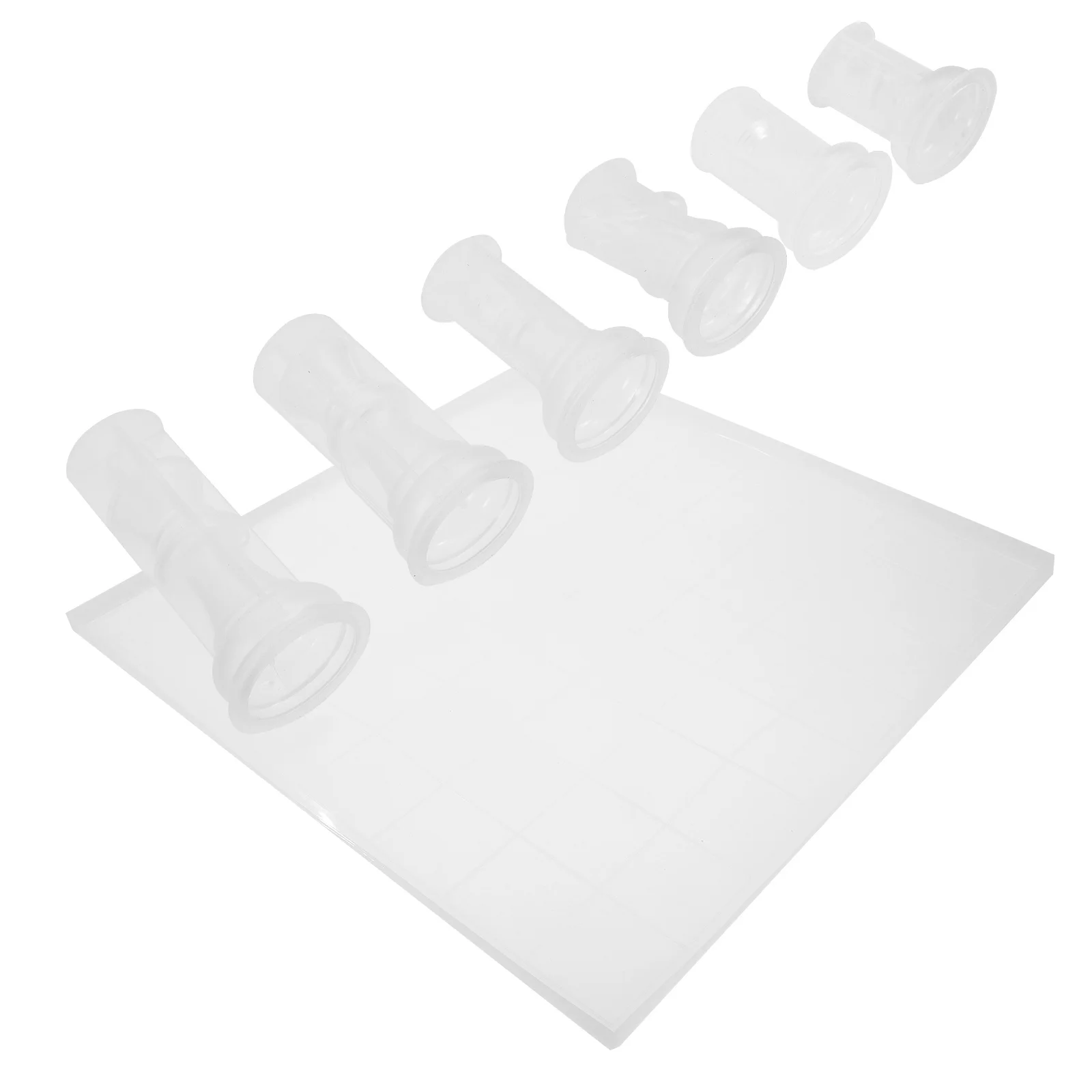 

1 Set Of 3D Chess Molds Silicone Reusable Diy Casting Mold For Chess Pieces Making Craft Flexible Resin Art Handicraft Molds