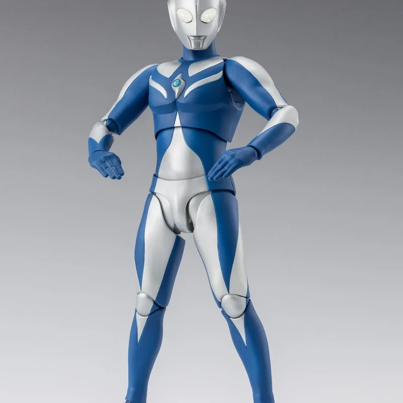 Bandai genuíno shf ultraman cosmos luna modo anime figura de ação colecionável conjunta modelo móvel brinquedo ornamentos presente crianças criança