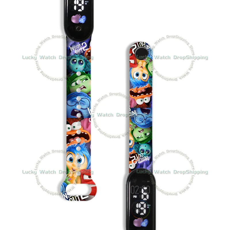 

Inside Out 2 Kids' Cartoon Watches New Anime LED Touch Child Electronic Movie Cute Watch Children's Boys' Girls' Cute Watch