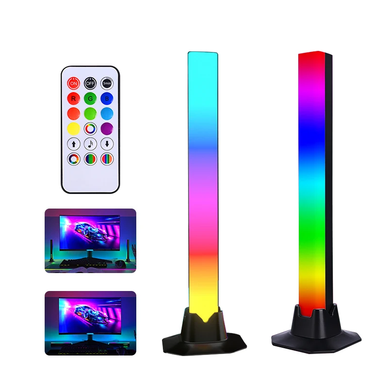 Inteligente RGB LED Light para Gaming Desktop, Lâmpada De Computador, Controle De Voz, Meio Ambiente, Decoração Desktop, Cor