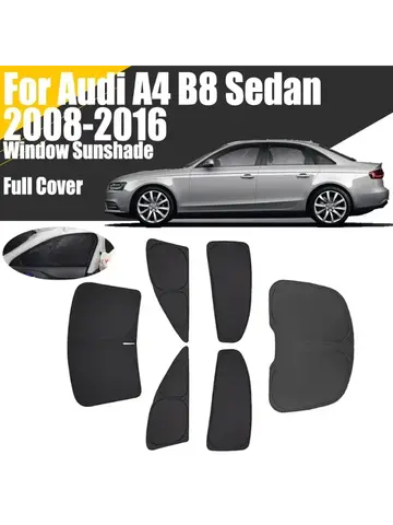 Audi A4 B8 세단 2008 - 2016 개인 정보 보호 블라인드 커튼 앞 유리 2010 2012 2013 용 맞춤형 풀 커버 자동차 창 차양