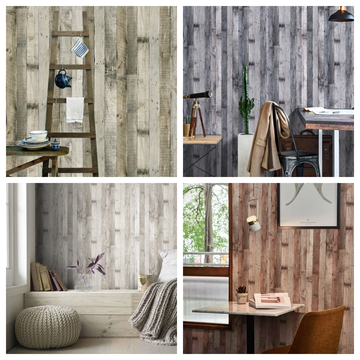 6m Distressed Wood Wallpaper Peel And Stick Wallpaper Self Adhesive Wood Wallpaper Vintage Faux Plank Removable Home Decorative