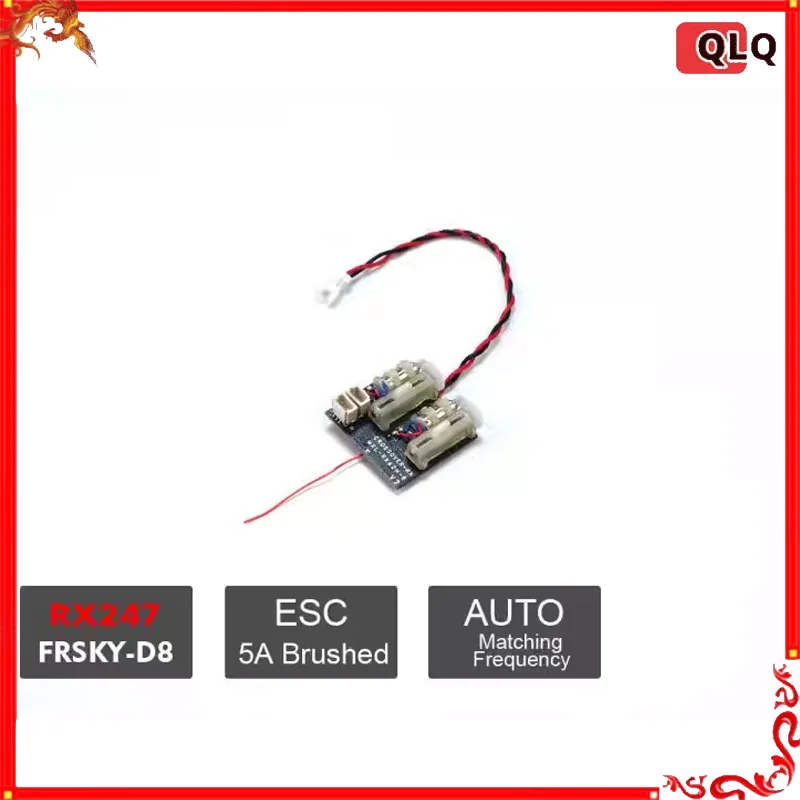 

AEORC S-FHSS Мини-приемник 4-канальный со встроенным линейным сервоприводом и 5A/1S регулятором скорости (ESC) 4CH Micro DSMX/2 с сериями TELEM R24x