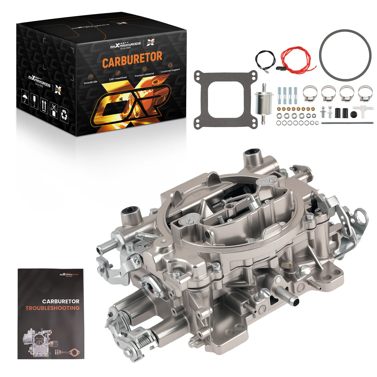 Edelbrock 4 Barrel Carburetor Carb w/ Manual Choke for Performer 1405 600 CFM Square Bore for Classic Car & Truck Enthusiasts
