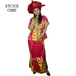 African Dresses For Women Dashiki Dresses Bazin Riche Traditional African Clothing Long Sleeve For Ladies