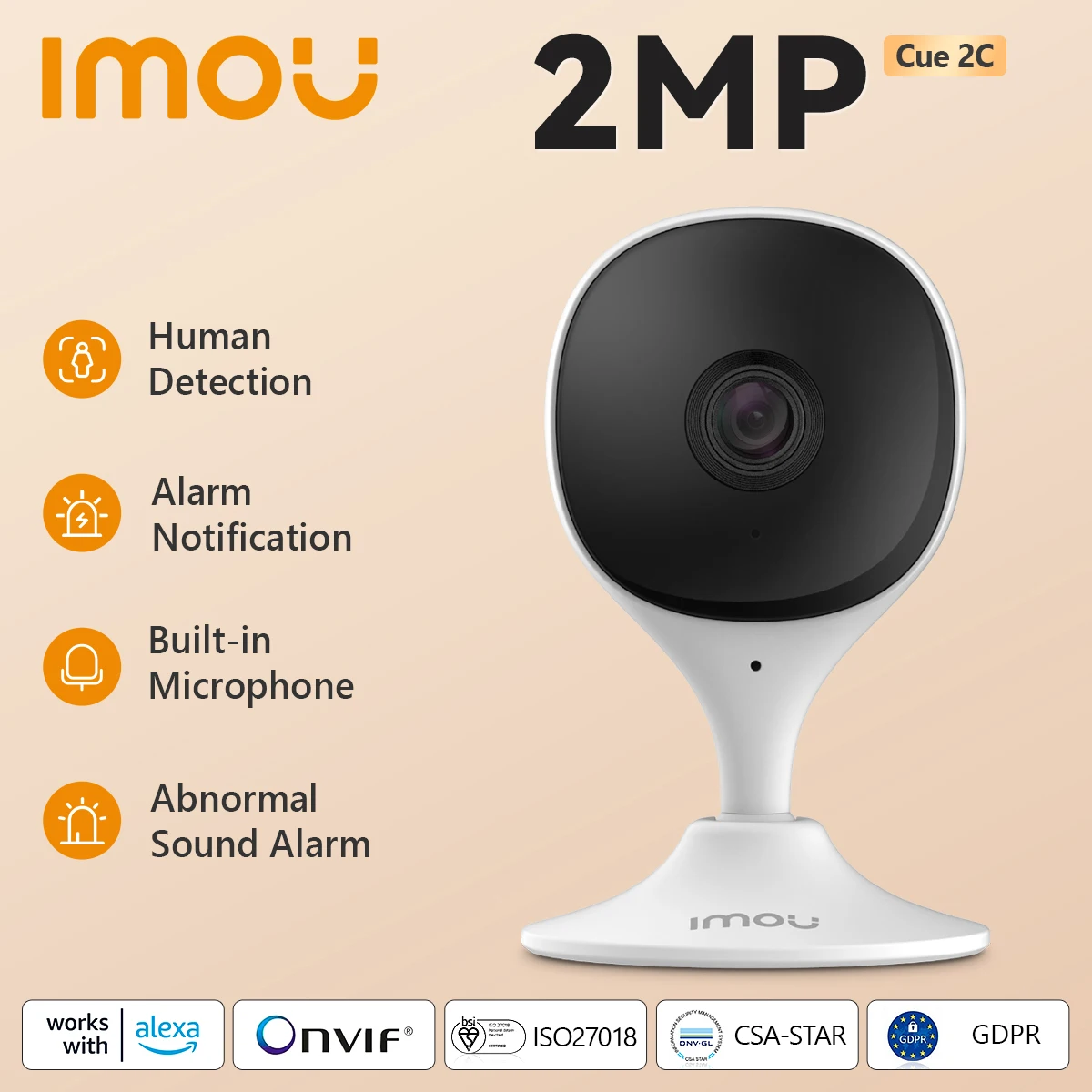 IMOU Cue 2C 1080P Security Action Indoor Camera Baby Monitor Night Vision Device Video Mini Surveillance Wifi Ip Camera