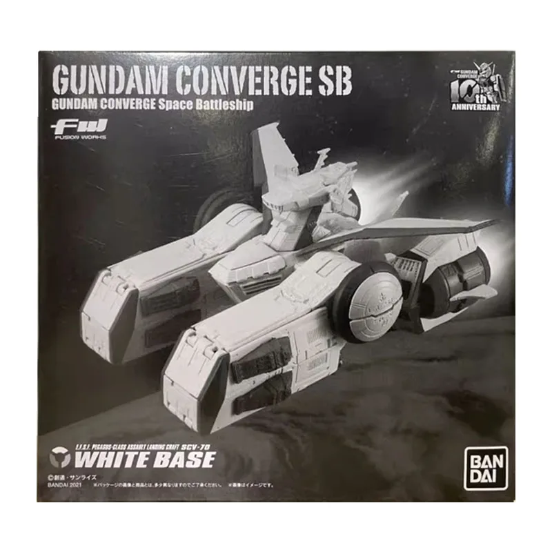 Bandai Gundam Model Kit Anime Figure Gundam Converge SB White Base Genuine Gunpla Hobby Anime Action Figure Toys for Children