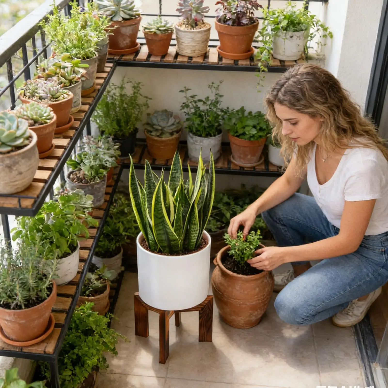 

Маленькая подставка для растений, угловая деревянная витрина, декоративные полки для растений, внутренняя поддержка цветочного горшка, домашний декор, спальня, гостиная