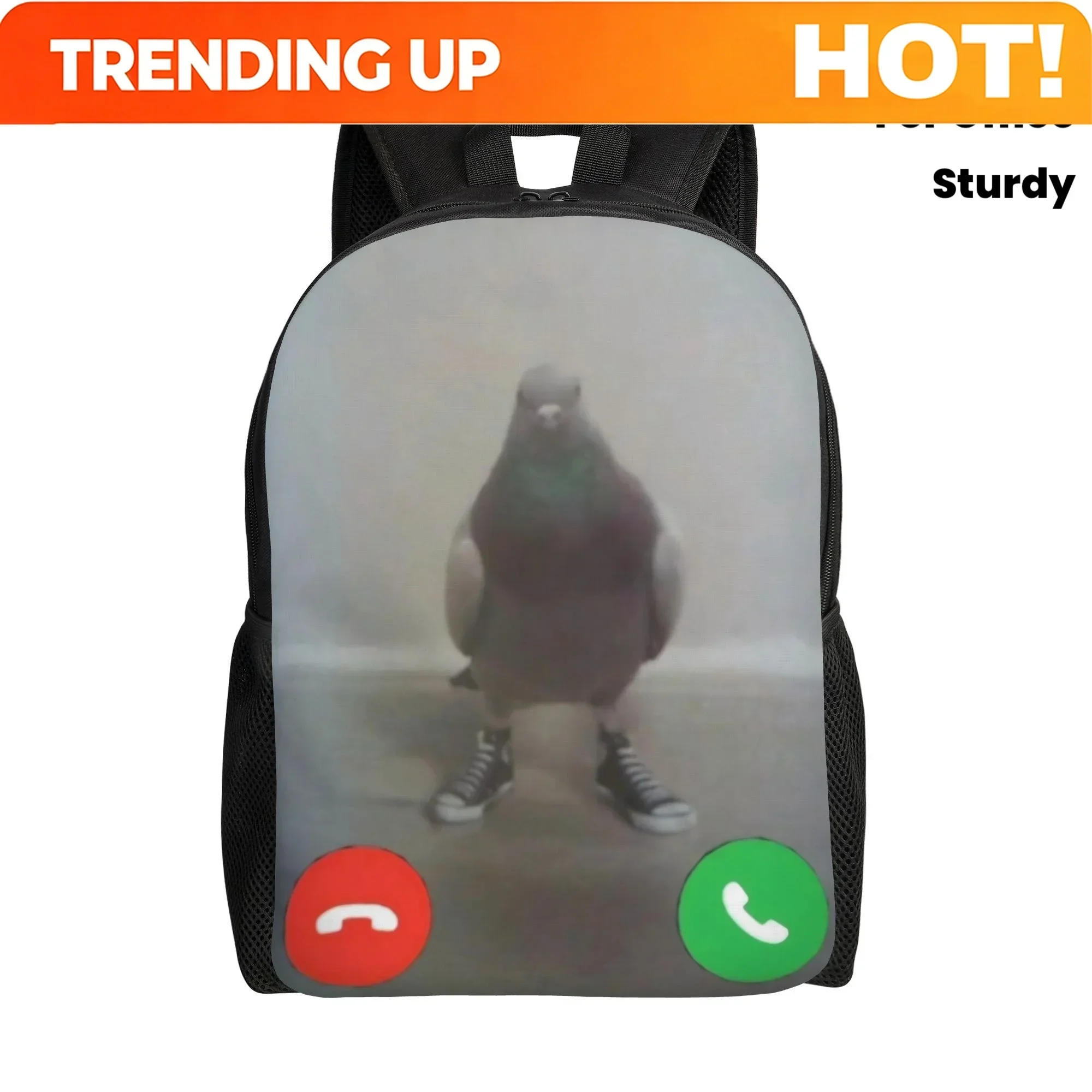 Custom Bag Of Call Up Pigeon Backpack For Students, Versatile For Office Work And Sturdy For Birthday Use, Perfect For The Back-