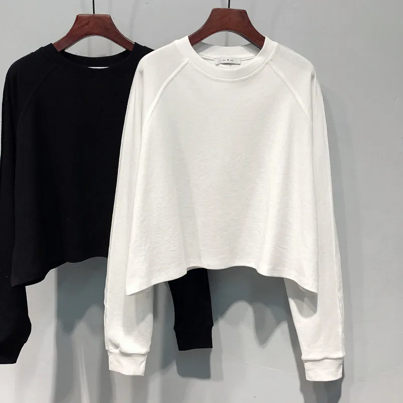 

FRAYA LAB Sweet And Spicy ort Sve Long Sve Loose T-irt Commute Faion Organic Bamboo Fiber Ladies Top 2026 New