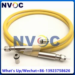 SMA-SMA905 Armored Fiber Optic Patch Cord MM 300um UV-VIS 200-1100nm 0.22NA Ceramic Ferrule Silica Core 7.0mm 2M Cable Connector