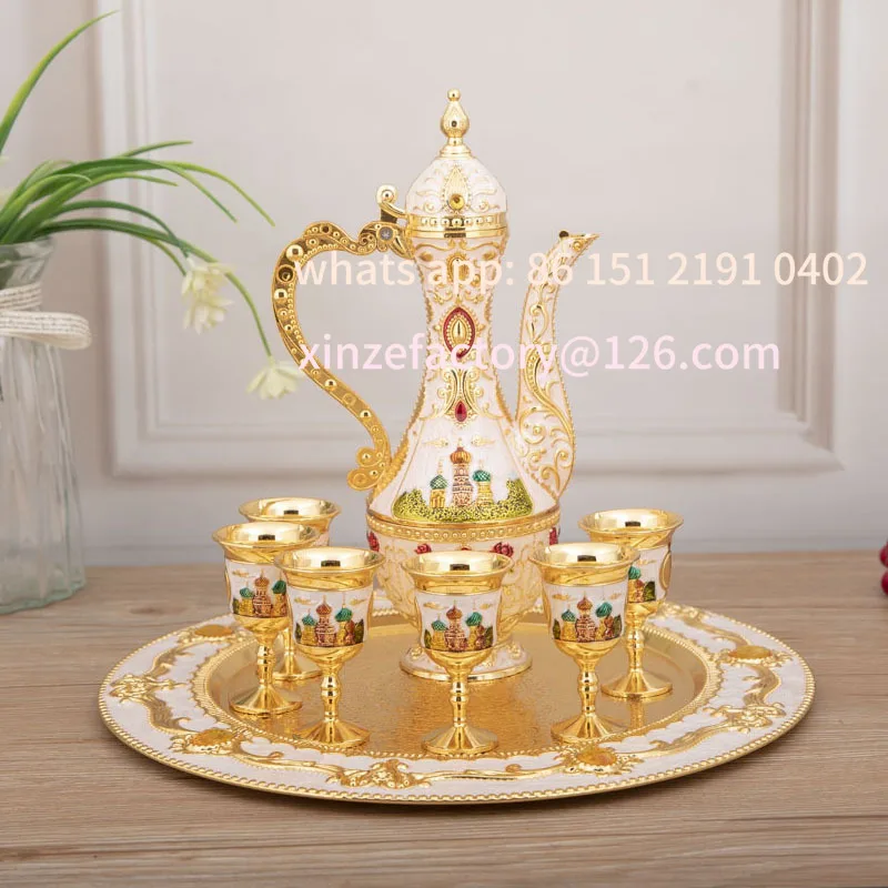 

Настраиваемый европейский винный набор Baijiu, металлический диспенсер для вина, подарочный бытовой винный шкаф, декоративное украшение