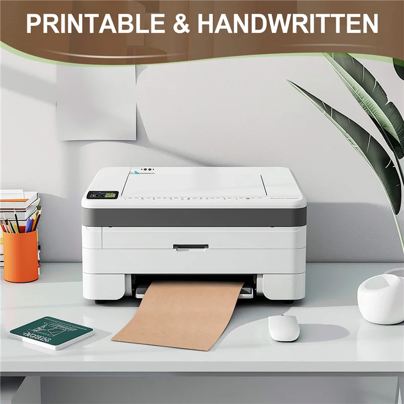 100 листов A4 крафт-наклейка для печати самоклеящаяся наклейка этикетка бумажный лист для лазерного струйного принтера копировальный аппарат