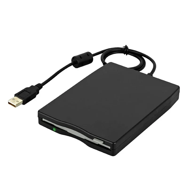 External USB Floppy Drive 3.5 Inch 1.44M FDD Portable Diskette Reader for Old Computer Data Transfer