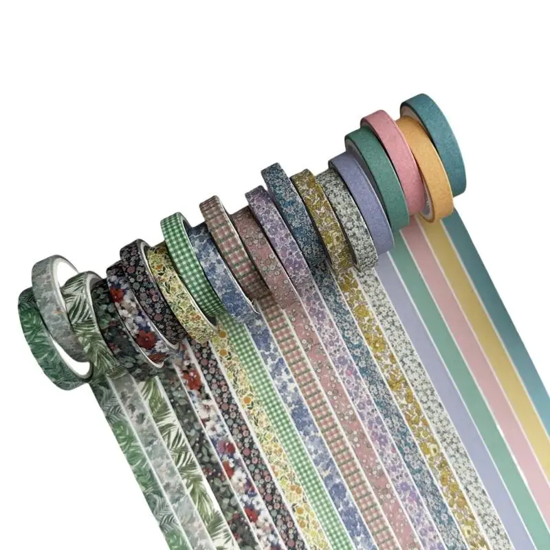 CORA 20 Roll Retro Crafting Tape Washis Tape Decorative Tape for Journal