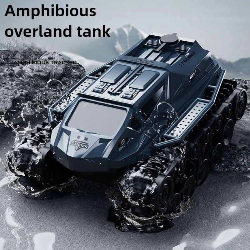 Cool Stuff Toy Tank Funny Gift-Kawai Amphibious 4WD Rc Tank Model,Climbing Off-road Rc Cars,Robot Chassis Rc Truck,Toys for Kids